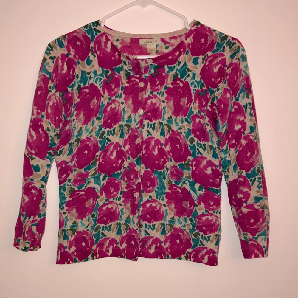 Garnet Hill Marino wool Cardigan